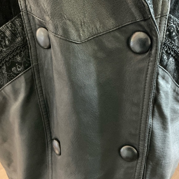 Wilson Leather Trench Women's Sz M Vintage 80s Paisley Embossed Suede Coat - Picture 12 of 13